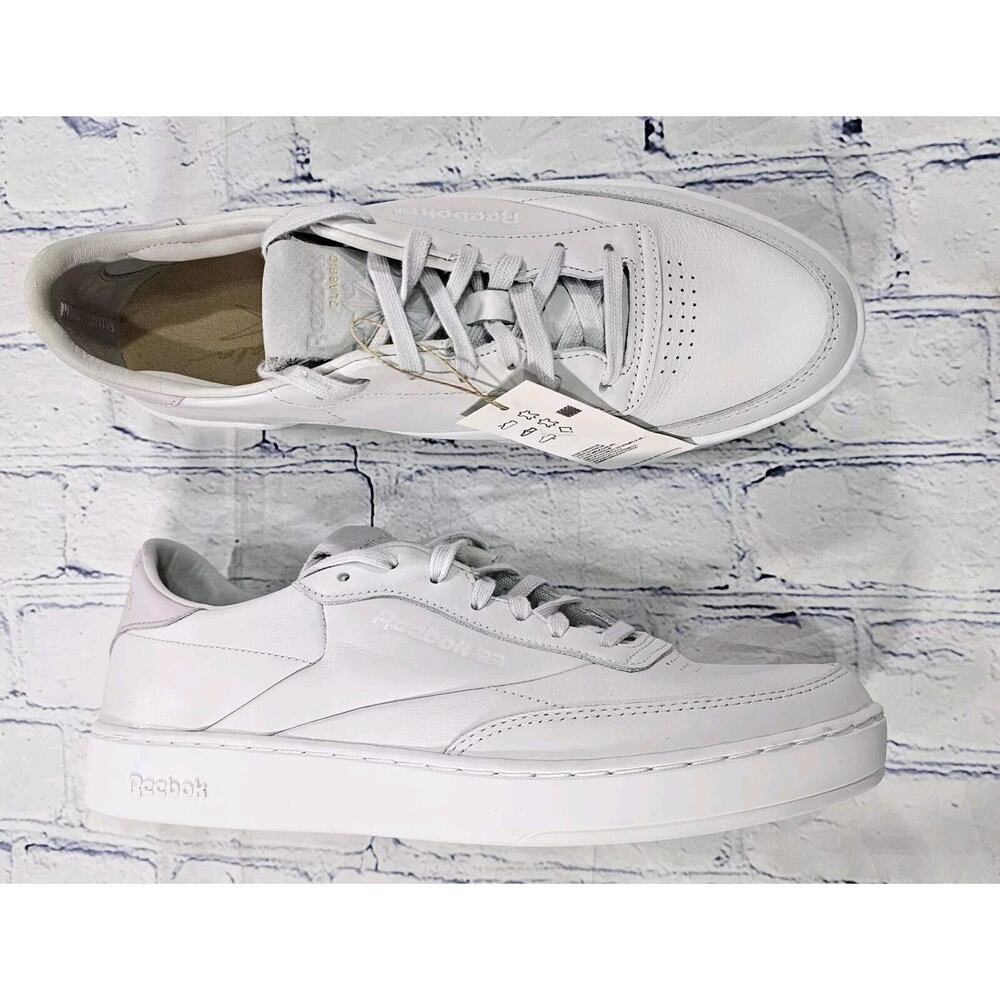 Reebok Club C Clean Tennis Gray White Sneakers Shoes GX3692 WOMENS SIZE 11